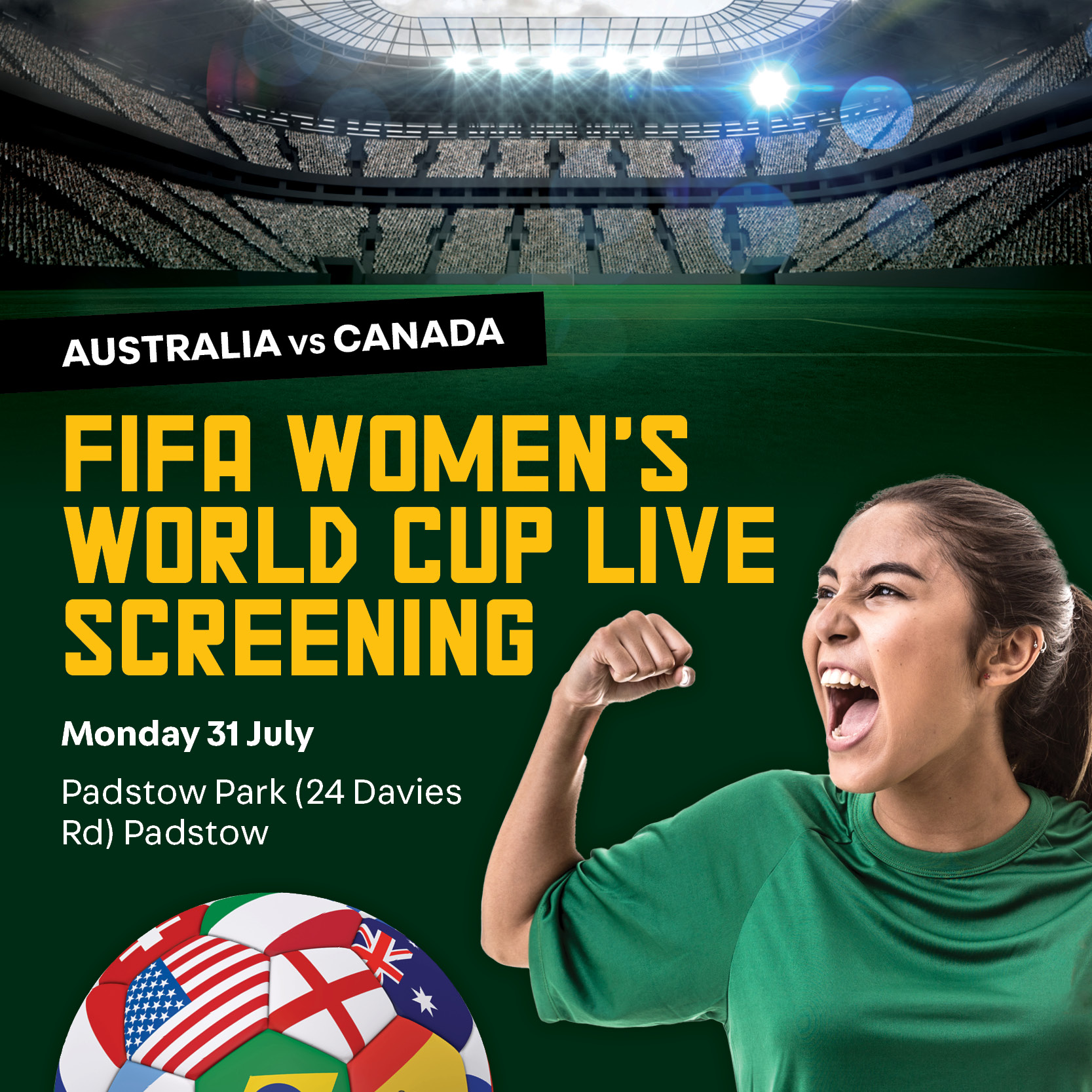 FIFA Women's World Cup Live Site! Bankstown District Amateur Football