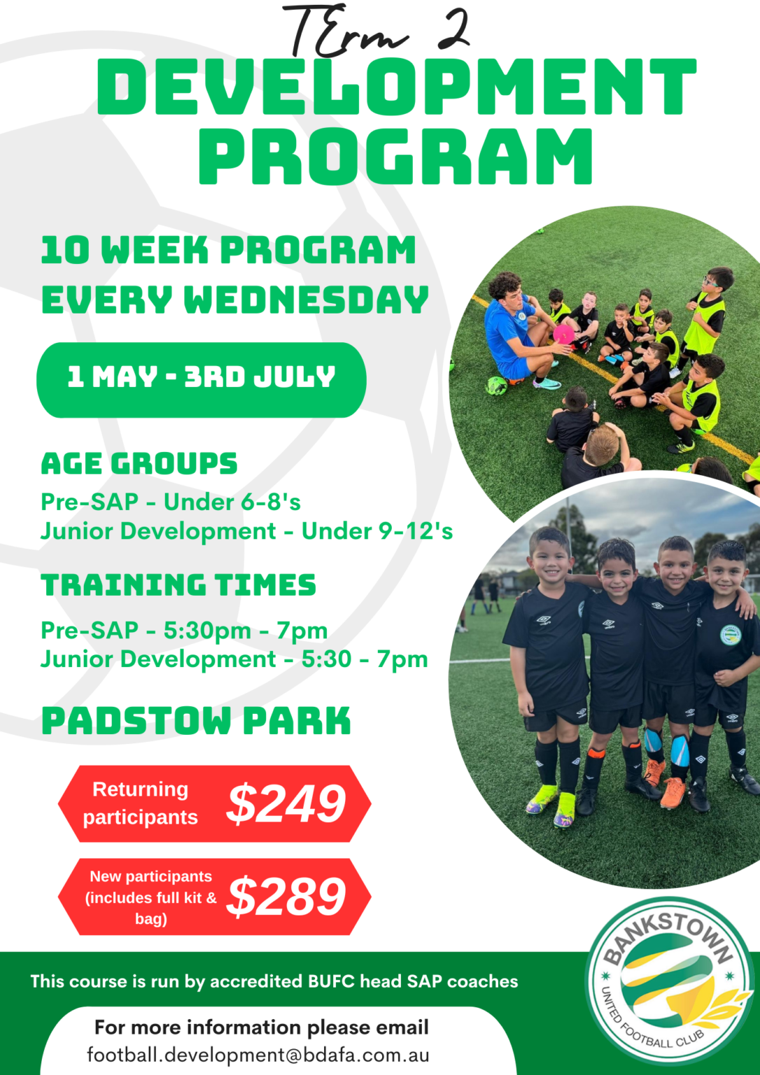 2024 Term 2 BUFC Development Programs - Bankstown District Amateur ...