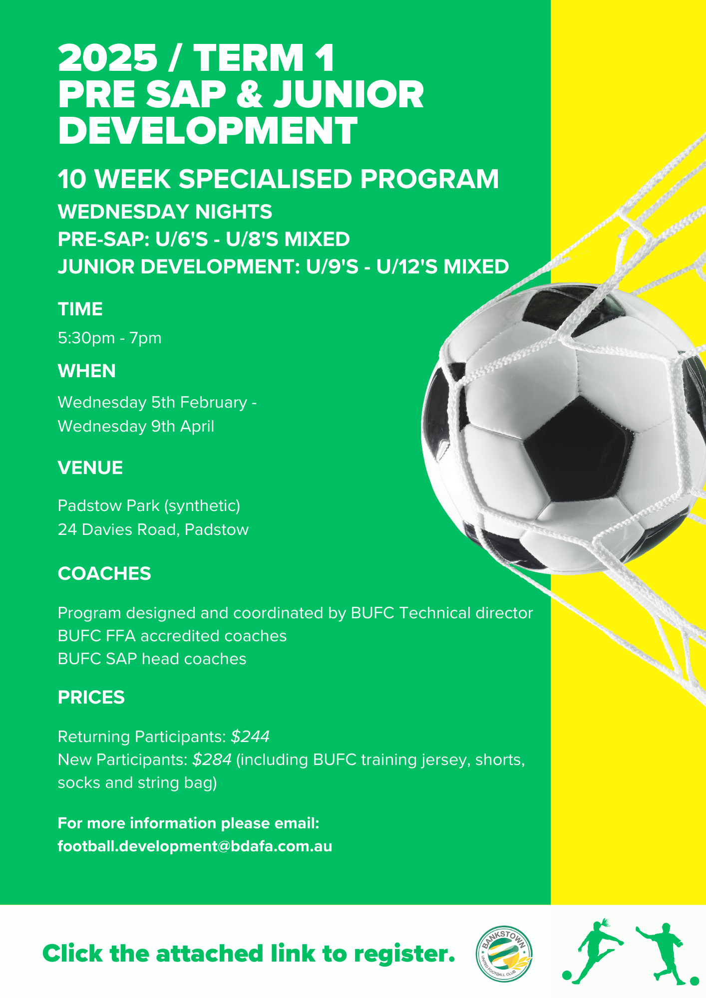 BUFC Term 1 Development Flyer