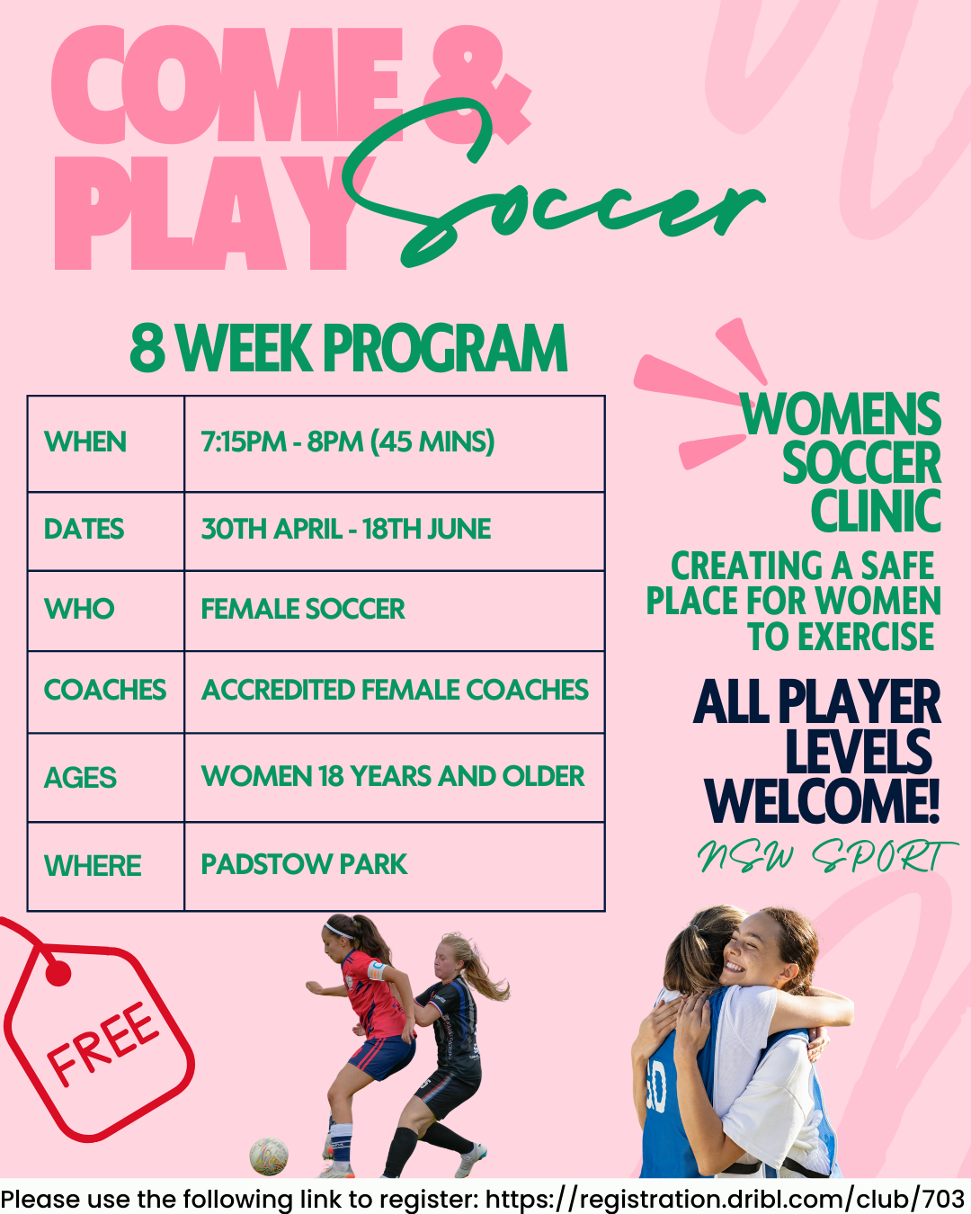 Kick on for Women Flyer