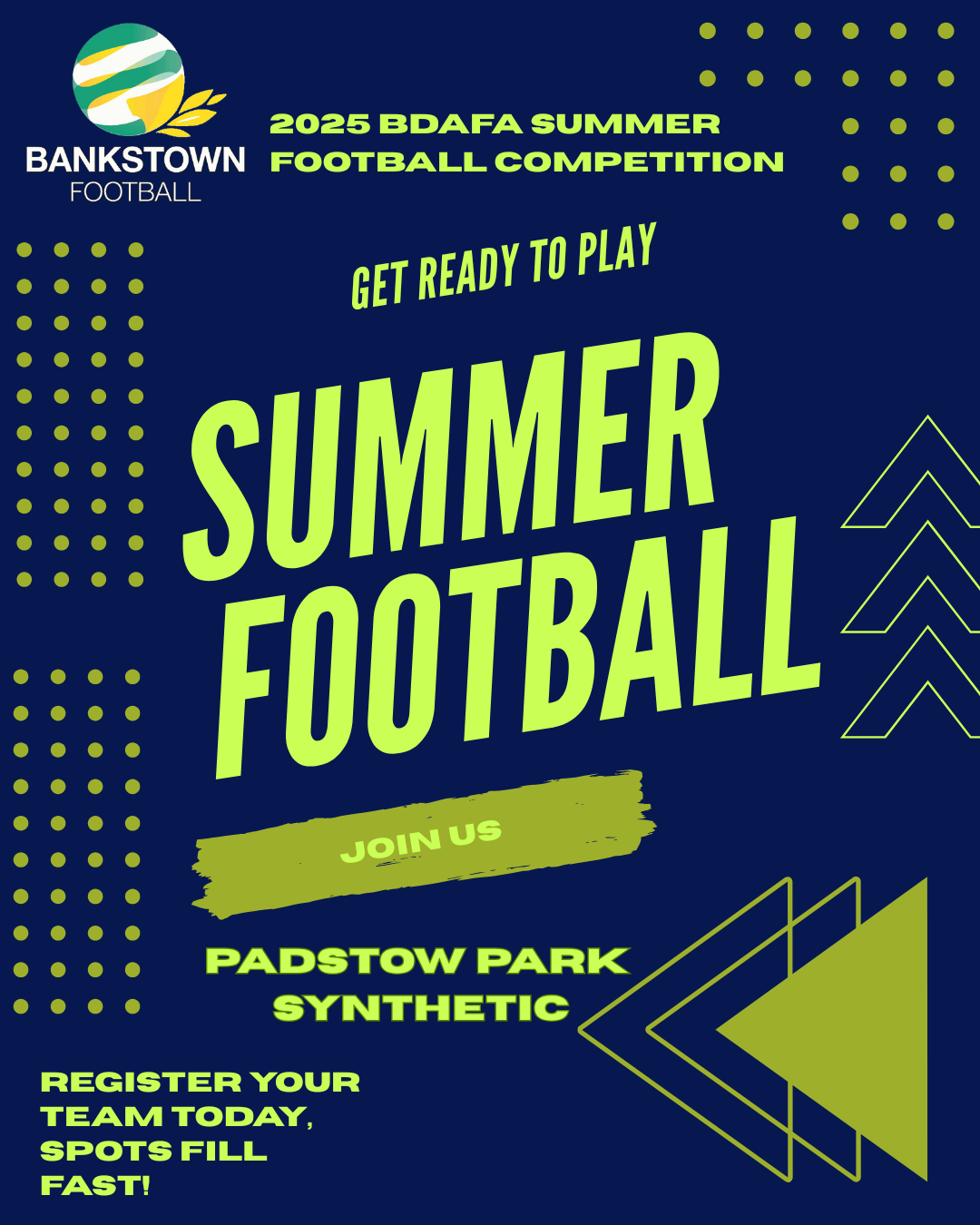 Summer Football Basic Flyer 2025